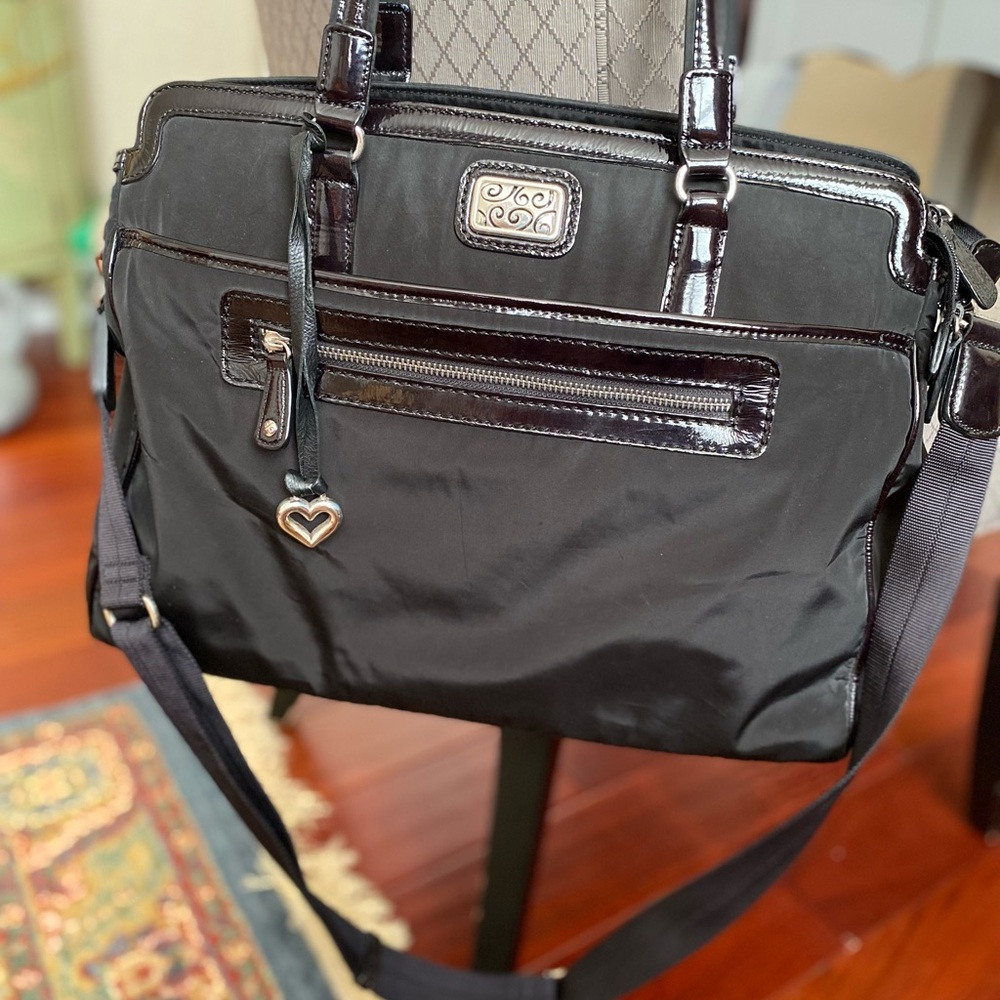 Brighton Brett Work It Tote Black Padded Laptop Bag - Picture 2 of 15